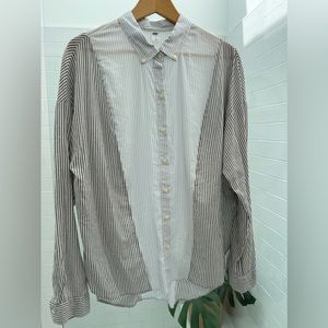 Old Navy Women L/S Button Up Top Size L